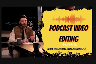 do podcast video editing, podcast highlights, youtube video professionally