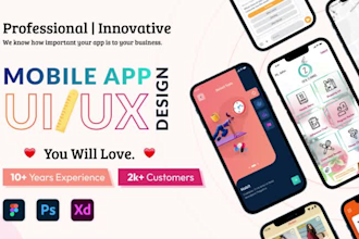 mobile app uiux, app design