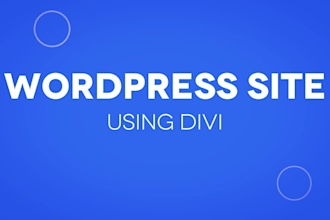design responsive wordpress website using divi theme