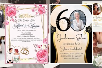 design your wedding certificate, album, invitation, and birthday photo