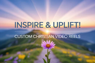 create christian motivational video reels, bible  reels, tiktok, youtube