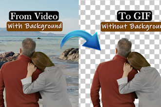 convert video into transparent gif for web and social media