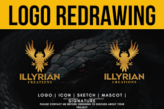 transform your logo or sketch to vector