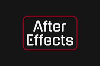 edit any after effects template or make a custom animation