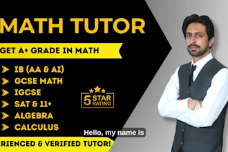 online math tutor o levels, a levels, gcse, igcse, ib, sat, act, gre, gmat