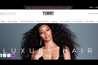 wix hair extension shopify store  beauty fashion wig website dropshipping store