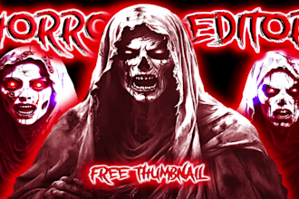 do creepy horror video editing for youtube
