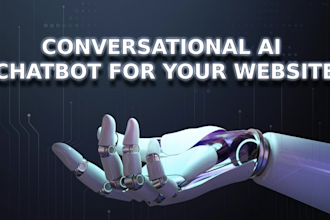 develop a conversational ai chatbot for your website