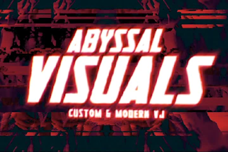 create clean and modern nightclub dj visuals