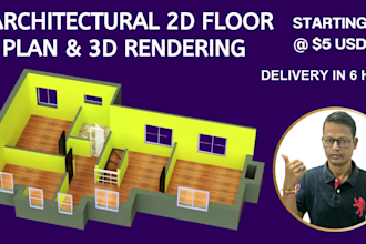 do 2d floor plans, and high quality 3d rendering in autocad, and 3ds max