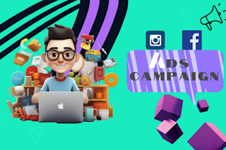 manage and design  facebook instagram meta ads campaign