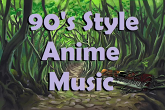 compose anime style 80s and 90s anime style music
