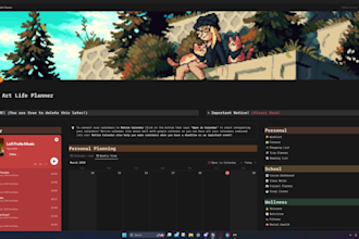 create a custom notion template for productivity, school, or business
