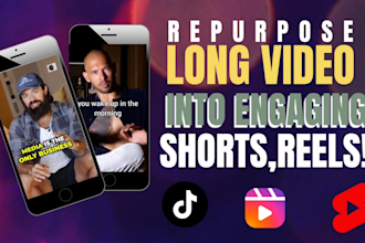 repurpose videos or podcast turn long form content to shorts,reels,tiktok