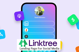 setup and customize linktree bio link landing page for social media