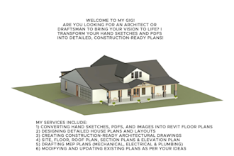 create accurate 2d and 3d house plans in revit or autocad