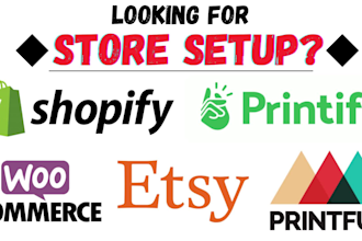 setup integrate stores printify printful for shopify etsy woo commerce tiktok