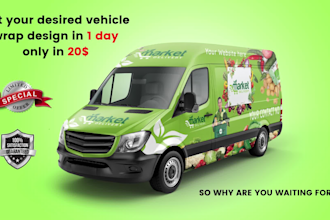 do vehicle wrap design, car wrap, and truck wrap design