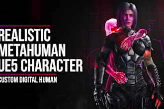 create a realistic custom metahuman character for unreal engine 5