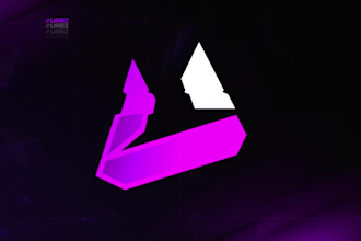 design animated twitch overlay and letter logo design