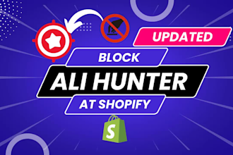 block or remove ali hunter from shopify dropshipping store