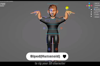 provide blender rigging services for your 3d character