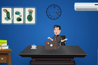 create 2d explainer or medical animation