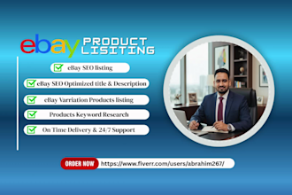 do ebay SEO listings, ebay product listing, ebay lister