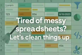 clean, format, merge or split your excel or CSV data professionally