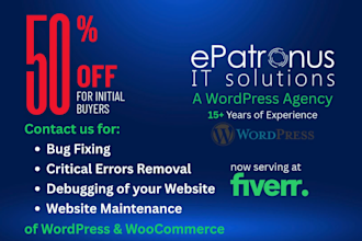 fix wordpress bugs, issues, fetal errors and remove malware