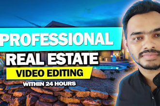 do real estate video editing in 12 hours