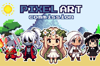 do professional pixel art animation of your choice
