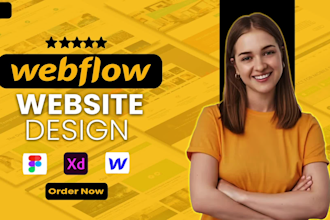 develop webflow website, convert figma to webflow, xd to webflow