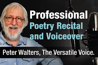 be your poetry voiceover or narrator