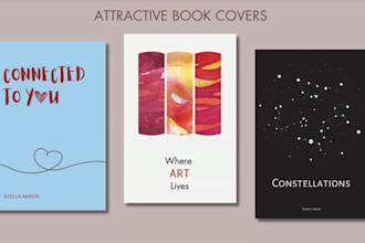 design minimalist ebook cover, modern book cover, artistic book covers