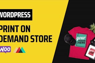 build or clone print on demand wordpress store