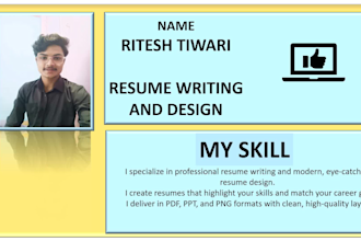 do write and design ats resume, custom CV, cover letter and file conversion