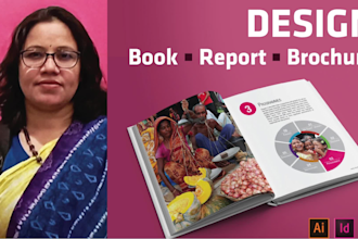 design book, report and brochure
