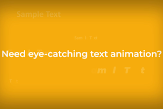 design professional text animations, titles, lower thirds