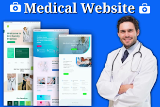 design medical, doctor, dental, clinic, hospital, healthcare website
