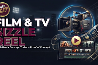 turn your film or TV concept into a cinematic sizzle reel that helps you pitch