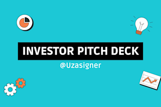design premium investor pitch deck and startup presentation