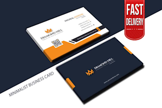 design business card, logo, stationary fast delivery