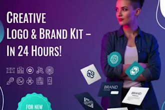 design a creative ai logo with full branding mockups