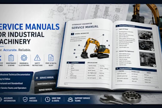 create service manuals for industrial machinery
