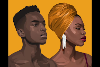 draw amazing cartoon or vector portrait from your photo