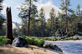 design realistic 3d scene, level design, terrain map, environment in unity 3d