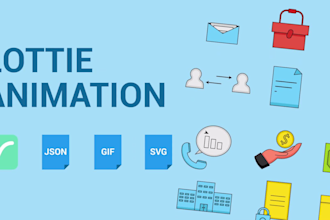 create smooth and interactive lottie animation for websites and apps in 24 hours