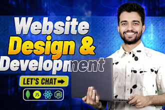 be your web developer for website development, react, custom business website