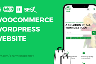 create ecommerce website on wordpress or woocommerce website